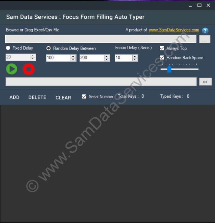 Announcing Focus Form Filling Auto Typer 1.0 available for download