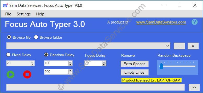 USING FOCUS AUTO TYPER FOR IMAGE TO TEXT DATA ENTRY
