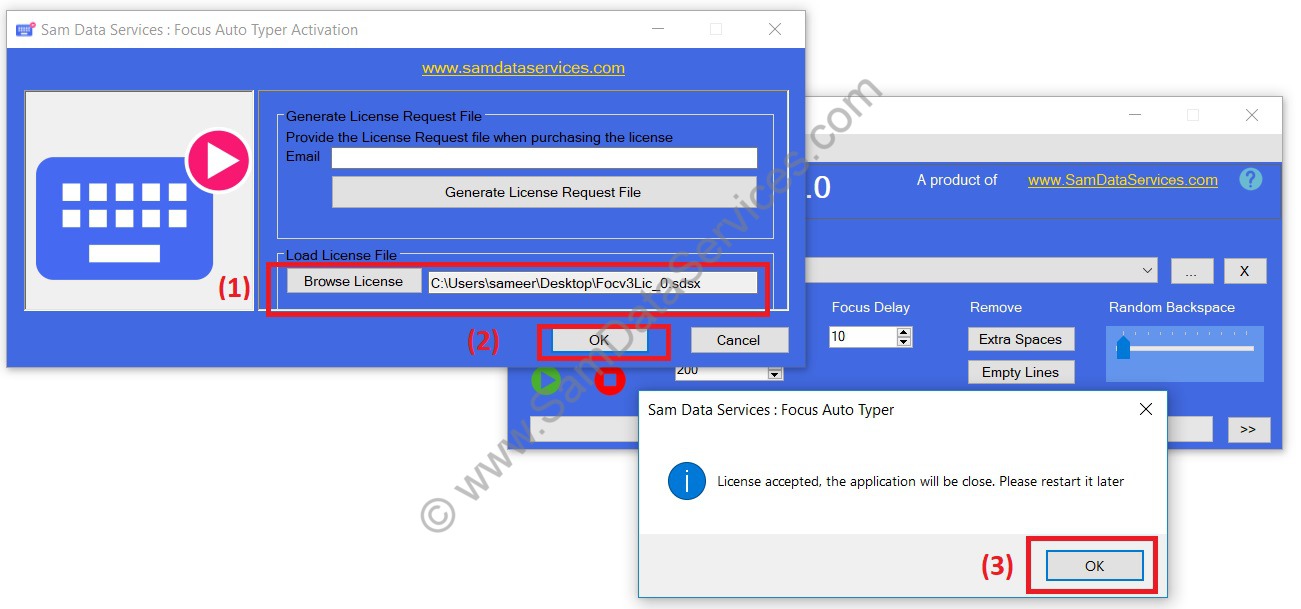 How to Get Focus Auto Typer License Key-Remove 100 Letter Limit