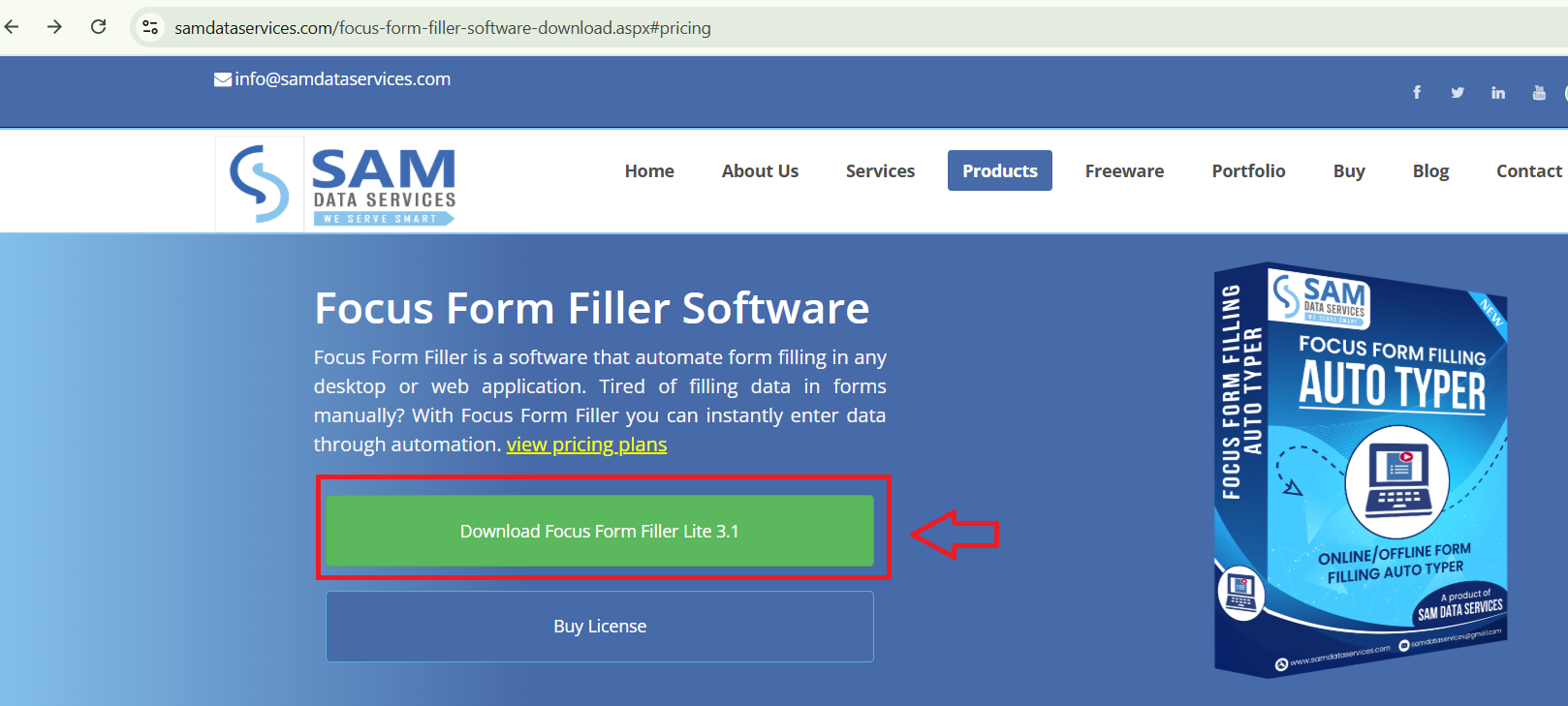 focus form filler lite 3.0 page