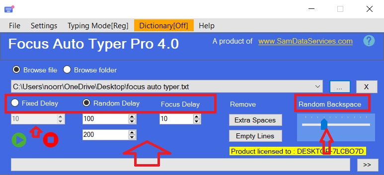 more features of focus auto typer explained